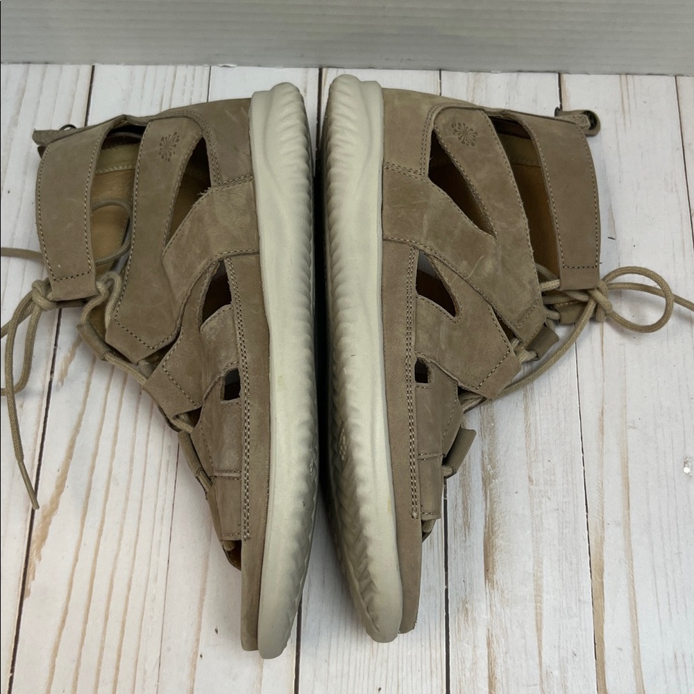 Hartjes Austria gladiator sandals. Zip & lace. Comfort insole. Suede.EUC.Size 37 - Picture 6 of 9
